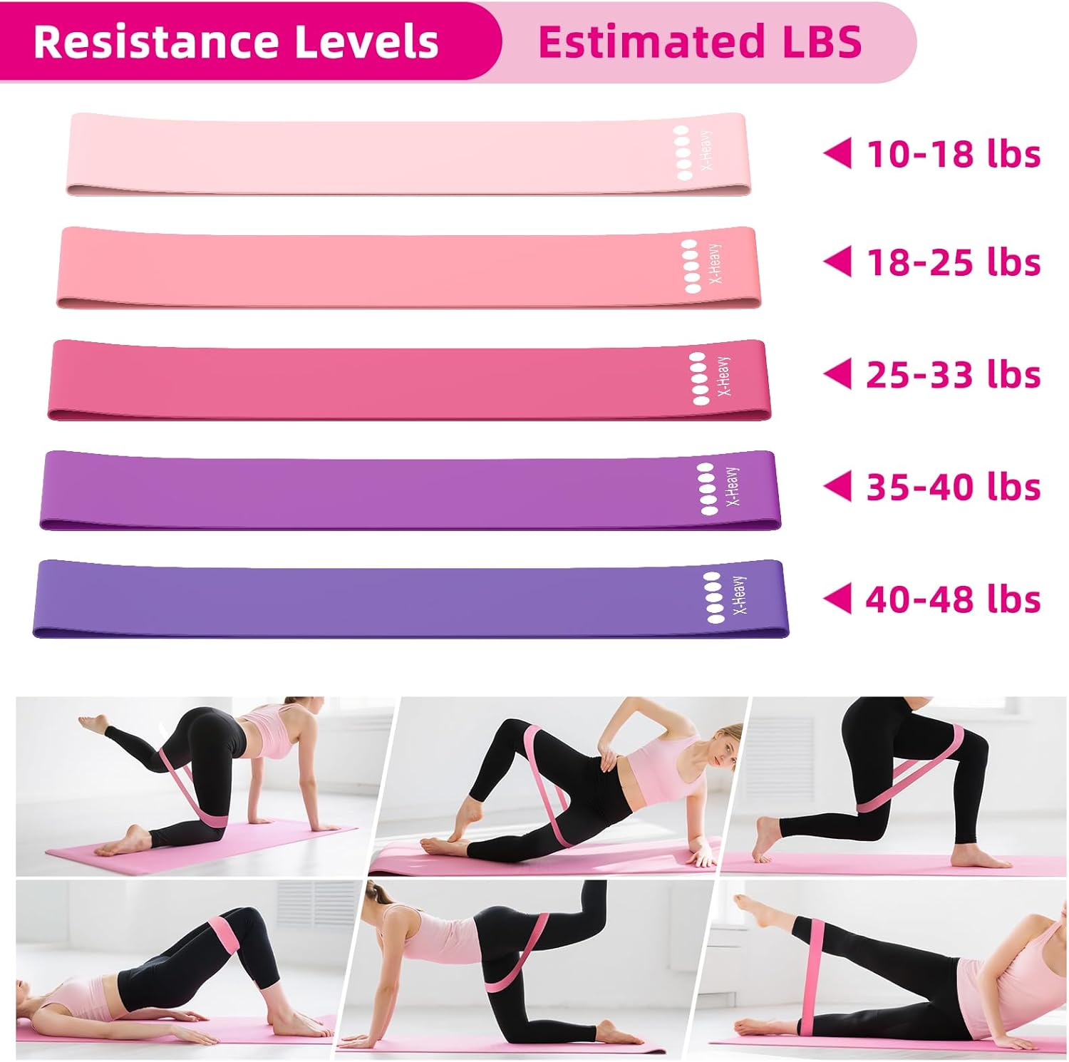 Home Pilates Essentials Kit for Women, Equipment Set with 9 Inch Yoga Ball,Figure 8 Resistance Band,Pilates Bands & Accessories, Ring and Ball Set for Beginners Home Workouts - Image 2