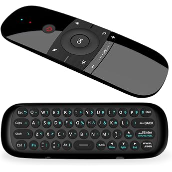 Air Mouse Fernbedienung mit IR-Lernfunktion, 2.4G Air Mouse Remote Control mit Tastatur und Maus Funktion f&uuml;r Android TV Boxe