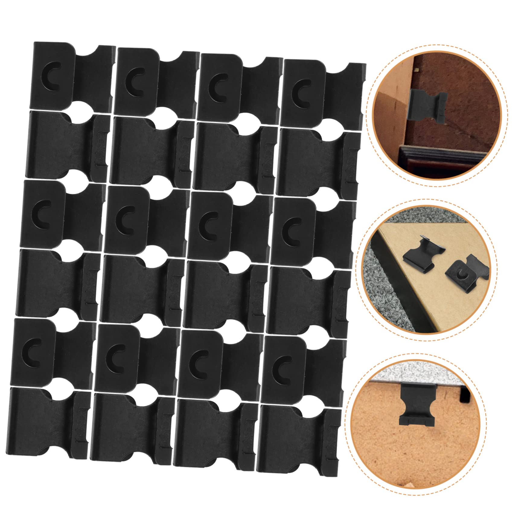 ARTIBETTER 3 Set Di Ganci Per Cornici Robusti Ganci in Metallo Per Decorazioni Murali Facili Da Installare 120 Pezzi * 3