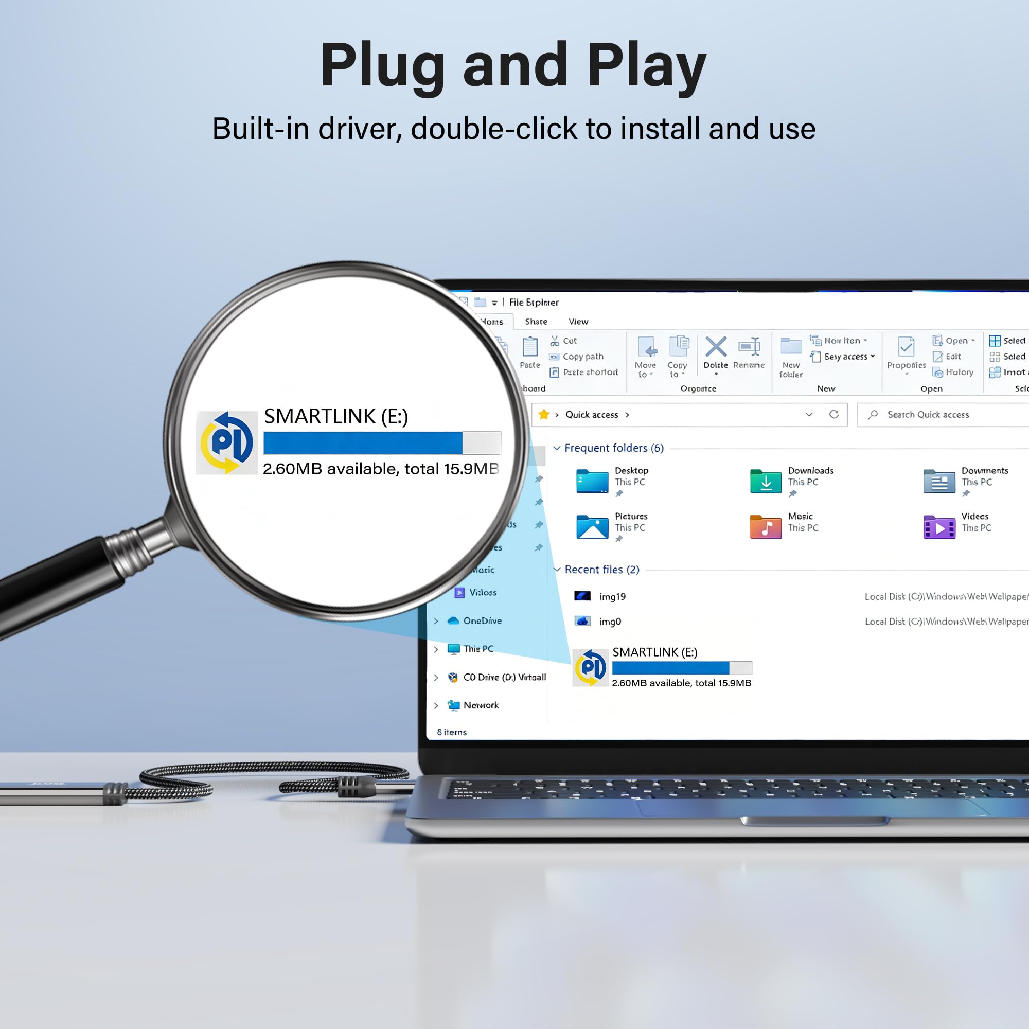 Elecan Cavo di trasferimento USB 3.0 ad alta velocità da PC a PC, 1,8 m, per Windows e macOS, da USB A ad A, collegamento diretto di sincronizzazione dati con software integrato, per trasferimento di