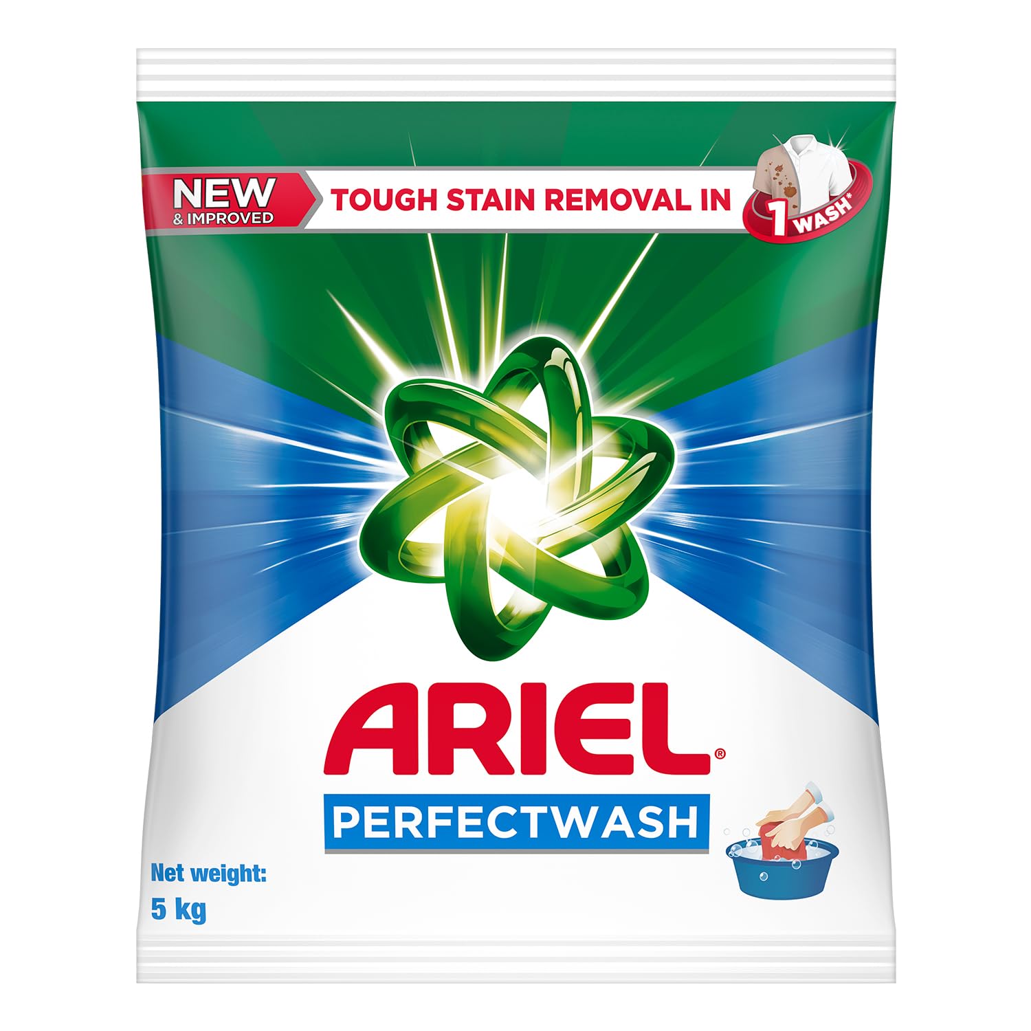 Ariel Perfect Wash Detergent Powder - 5kg, Removes tough stains like Haldi in 1 wash-image-15