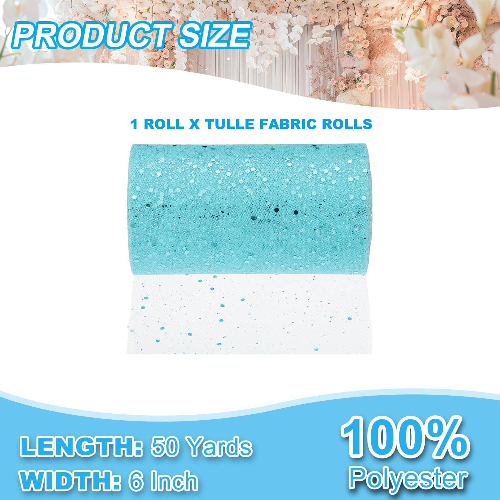 PATIKIL Tulle Fabric Rolls - Image 2