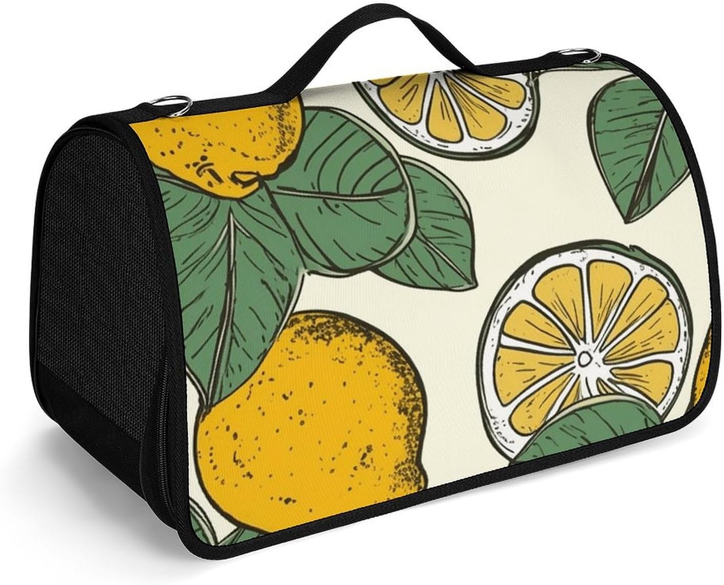Pet Handbags, Lemon Fruit Pattern Printed Pet Handbags,folding Pet Bags,new Pet Handbags,universal Pet Handbags, 45X26X23.5cm