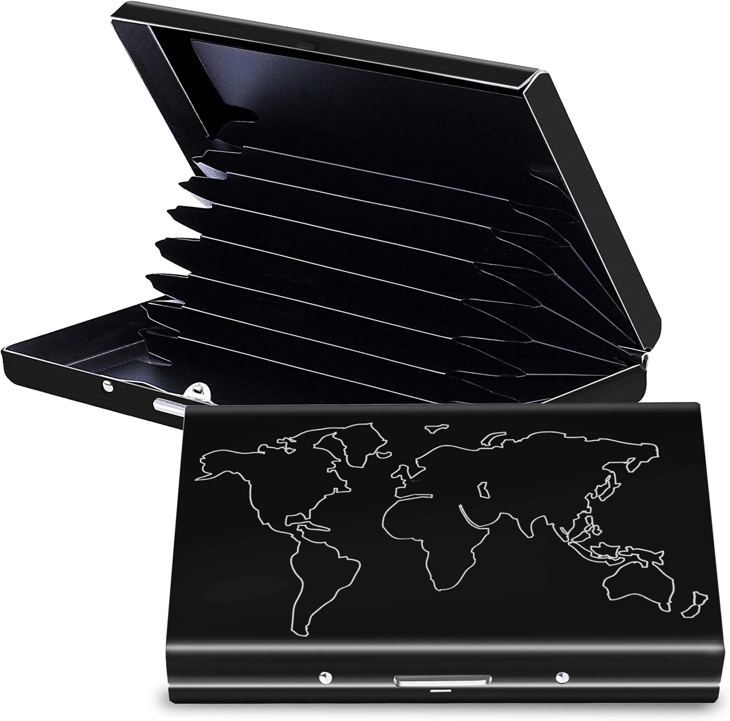 RFID Protected Metal Credit Card Holder Wallet for Men and Women