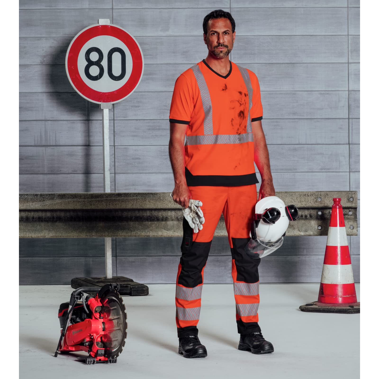 WüRTH MODYF Tee-Shirt de Travail Haute-visibilité Orange Fluo