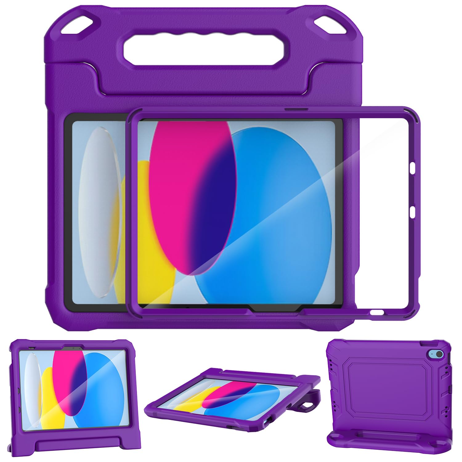 SUPLIK Kids Case for iPad A16 11-inch 2025 (11th Gen) & iPad 10th Generation (10.9-inch 2022), Built with Screen Protector, Durable Shockproof