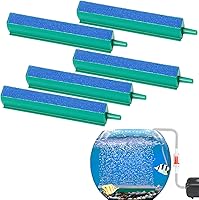 Dekago 5-Pack 4-Inch Aquarium Air Stone Bars - Mineral Bubble Diffusers for Fish Tanks, Hydroponics & Optimal Oxygenation