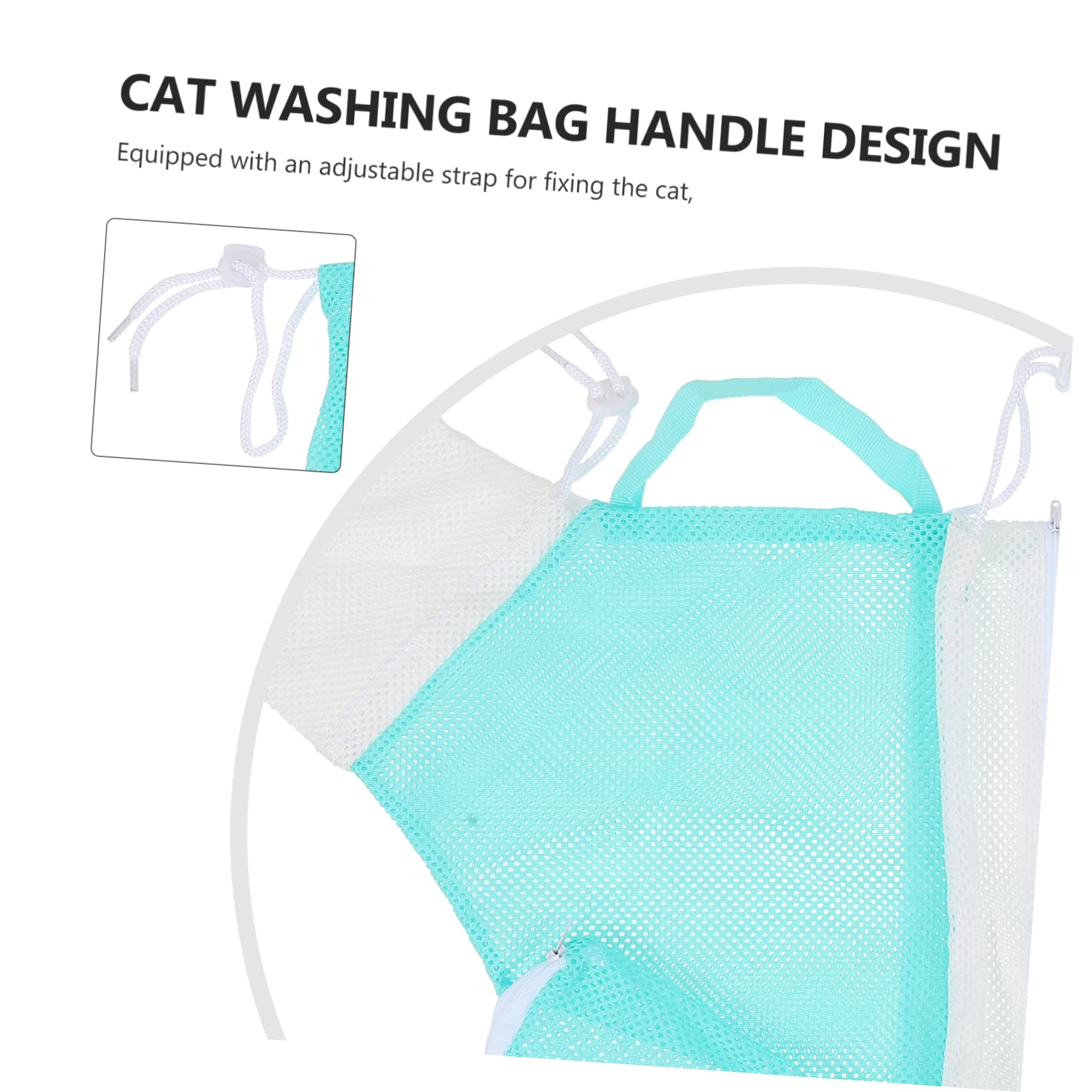 minkissy 3piezas Bolsa De Lavado para Gatos Ajustable Baños y Cuidado De Uñas Bolsa De Limpieza para Gatos y Cachorros Material De Resistente Herramienta De para