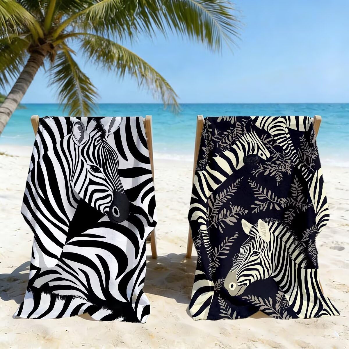Ręcznik plażowy z mikrofibry, duży ręcznik plażowy 90 x 180 cm 2 sztuki, ręcznik gimnastyczny mężczyźni kobiety odporne na piasek ręczniki plażowe szybkoschnące ręczniki z mikrofibry akcesoria plażowe