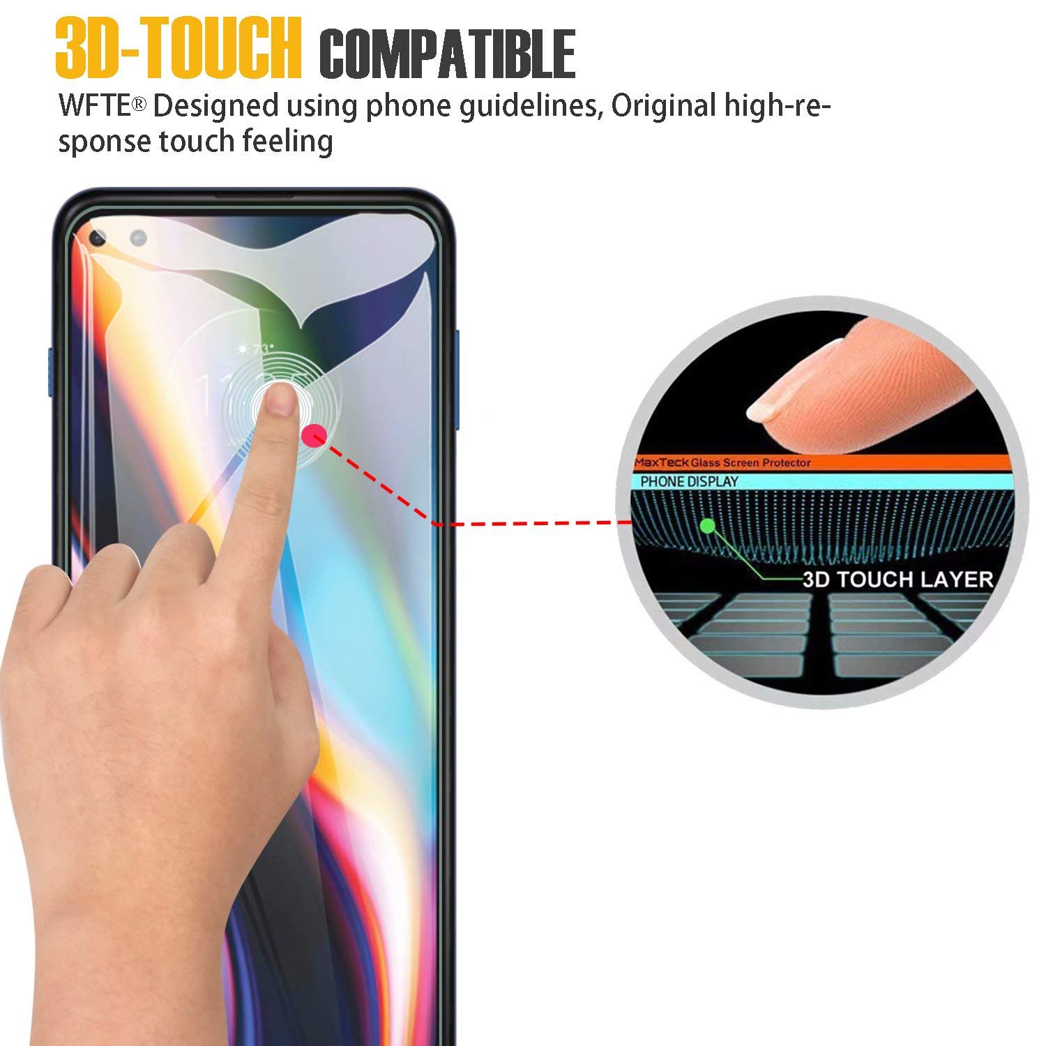 Accessorio Per Smartphone Moto G50 Pellicola Temperata Ultra Chiara Per Motorola Moto G50 5G, 6.5 Pollici - Vetro Temperato 9H Anti Graffi Pellicola Temperata Motorola Moto G50 5G