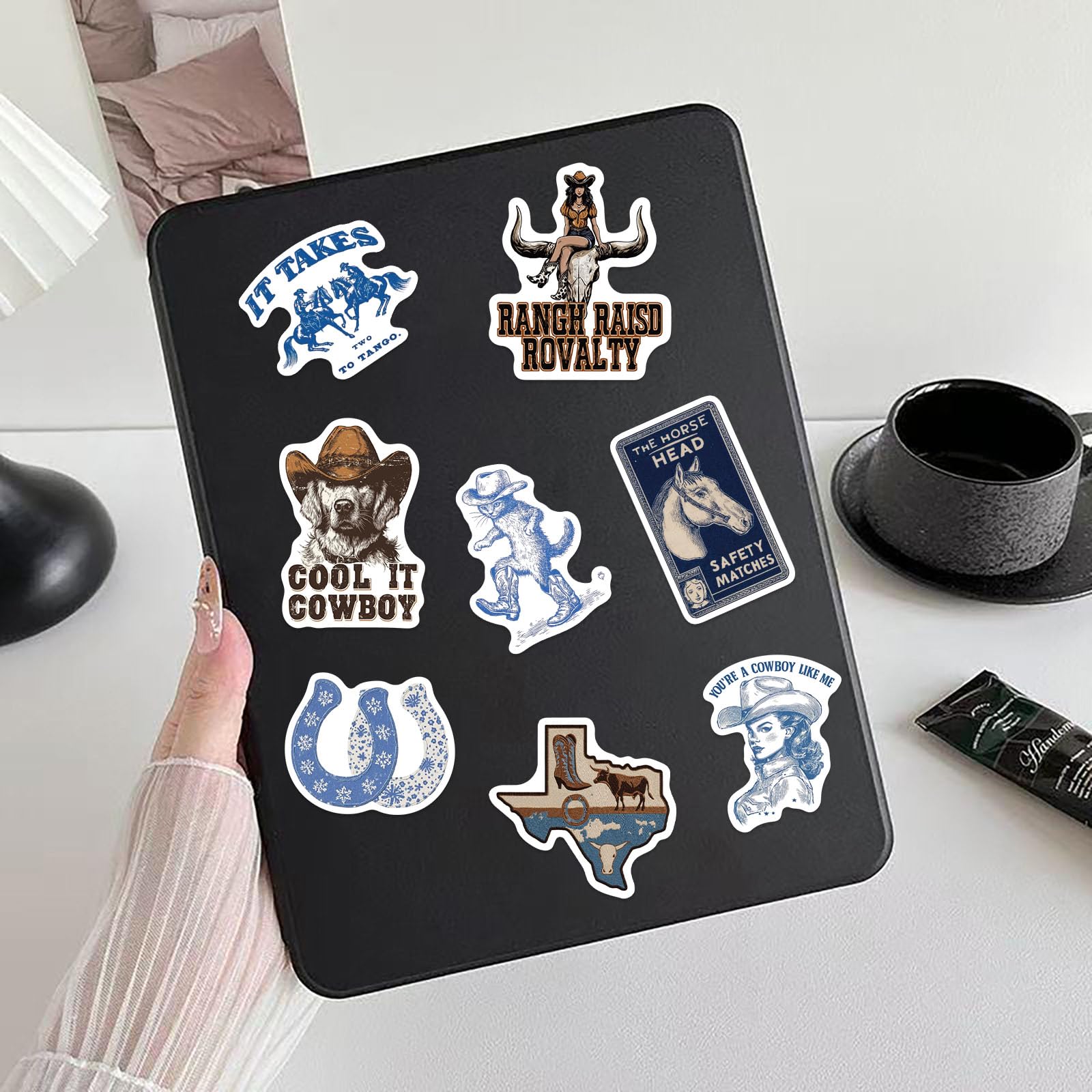 50 szt. zachodnich naklejek, kowbojka, naklejki na butelki z wodą, pamiętniki na laptopa, do scrapbookingu, fajne zachodnie kowbojskie naklejki, dekoracja imprezowa, upominki dla dorosłych