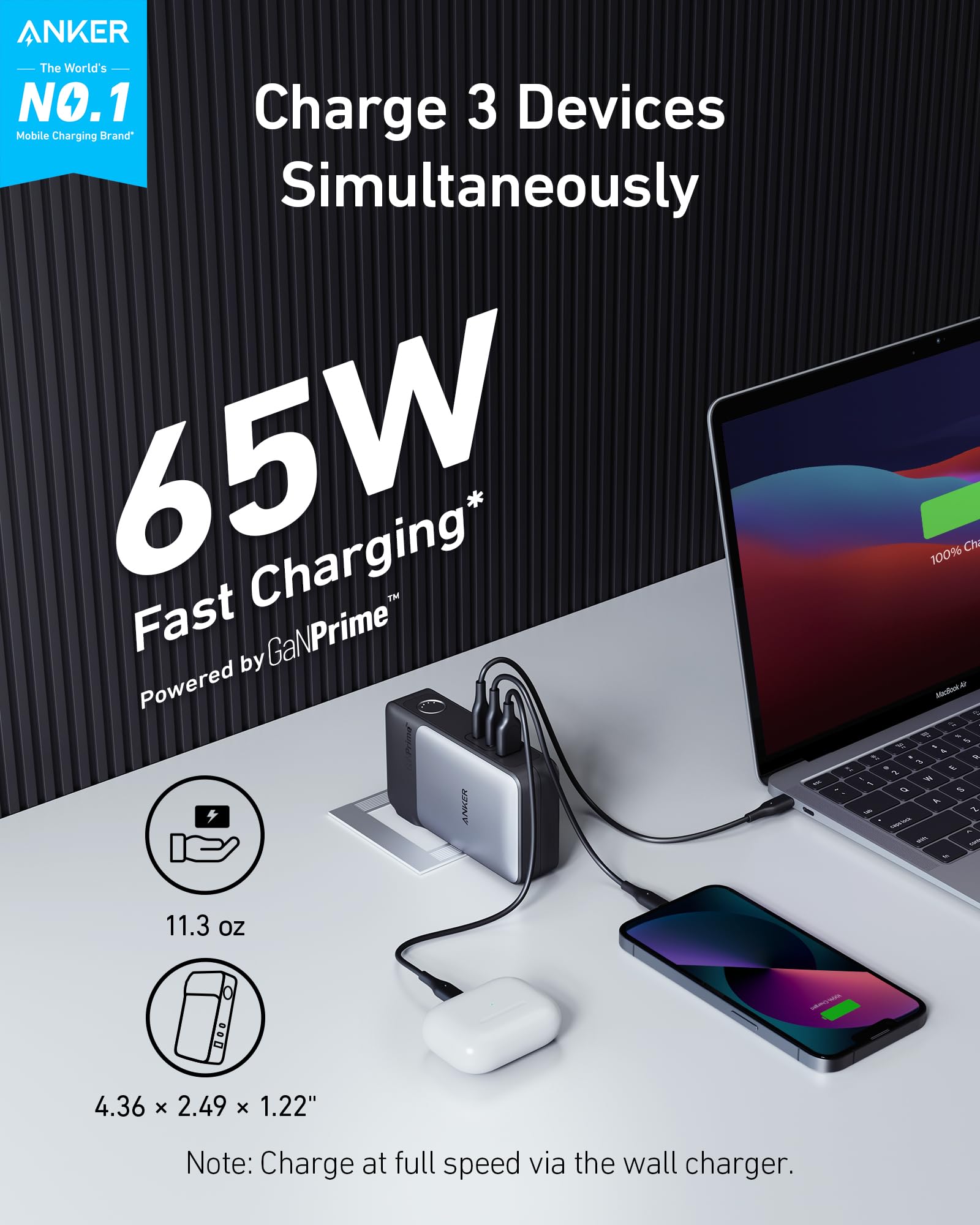 Amazon.com: Anker GaNPrime Power Bank, 2-in-1 Portable