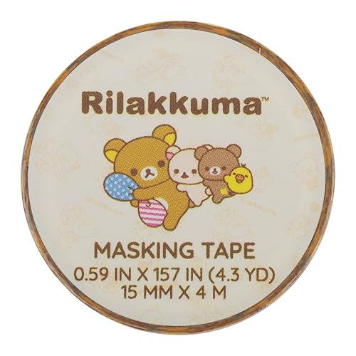 Rilakkuma San-X Original 20th Anniversary USA Tour Limited Washi Tape - Amarillo