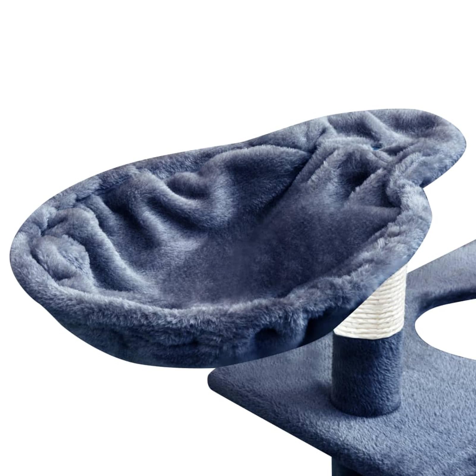 ShGaxin Rascador para Gatos Poste rascador de sisal, Rascador Gato, Arbol Rascador para Gatos, Gatos Accesorios, Torre Gatos, Arranhador para Gatos, Casa para Gatos, 150 cm Azul Oscuro