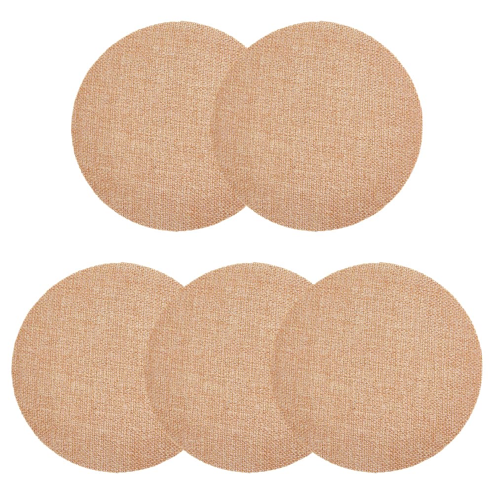 CRAFTYMELODY 5Pcs Lamp Shade Diffuser Self-Adhesive Fabric Lamp Shade Replacement 6.3 Inch Dazzling Proof Lampshades Spotlight Lamps Covers for Pendants Photography Light Downlight