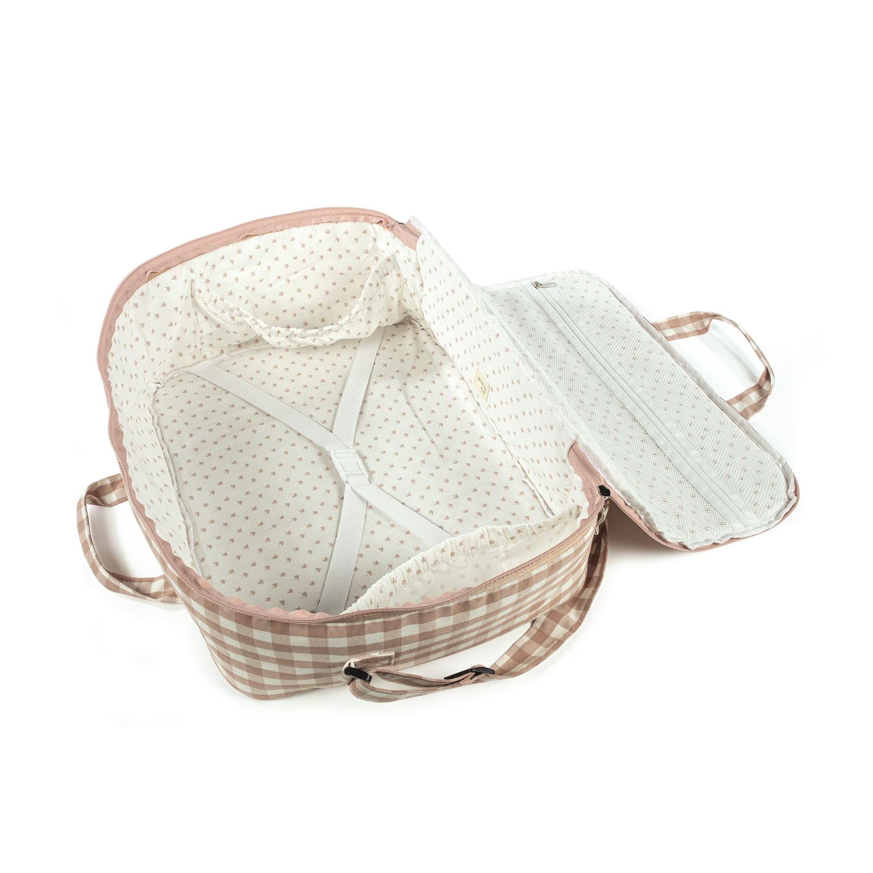 Walking Mum. Maleta de Bebé Remy. Bolsa de maternidad para hospital/clínica. Organizador para lo que mamá, papá y bebé necesiten. Color Rosa. Medidas 49X37X12 cm.