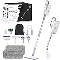 Seyola 6-in-1 Steam Mop Cleaner with Handheld Attachments for Hardwood Floors, Grout, Windows, Tiles, Upholstery - Lightweight Multi-Surface Steamer
