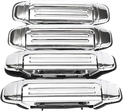 Car Chrome Door Handle Accessories Fit For Mitsubishi Pajero 1992 1993 1994 1995 1996 1997