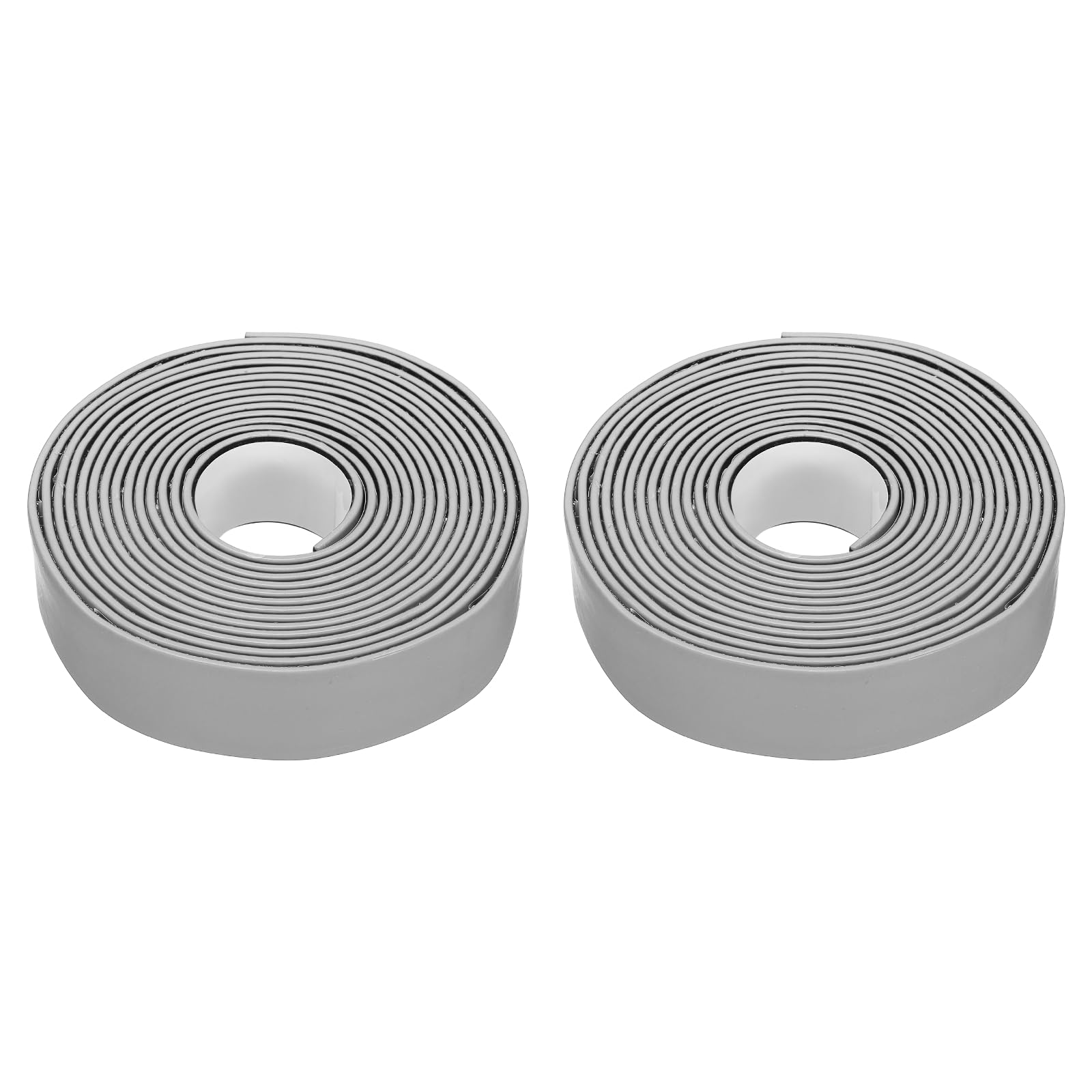 Nexarelle 2PCS Smoke Fire Seal Strip, 9.8 Feet Expandable Door Seal Tape Self Adhesive Graphite Rubber Composite Material for Fire Rated Windows Steel Doors, 25mm/0.98" Wx 2mm/0.08" T, Grey