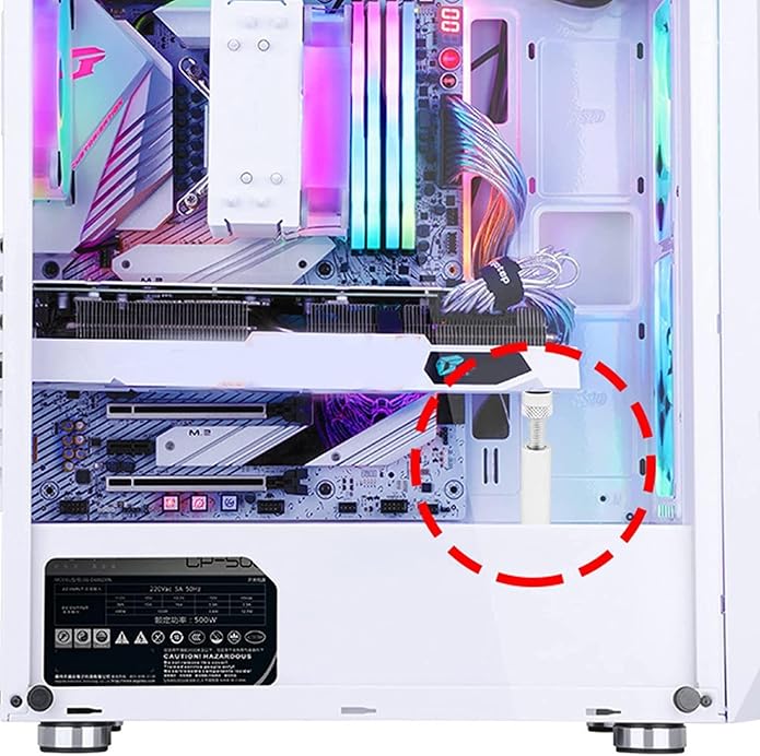 Soporte ajustable para tarjeta gráfica de aleación de aluminio miniatura 3