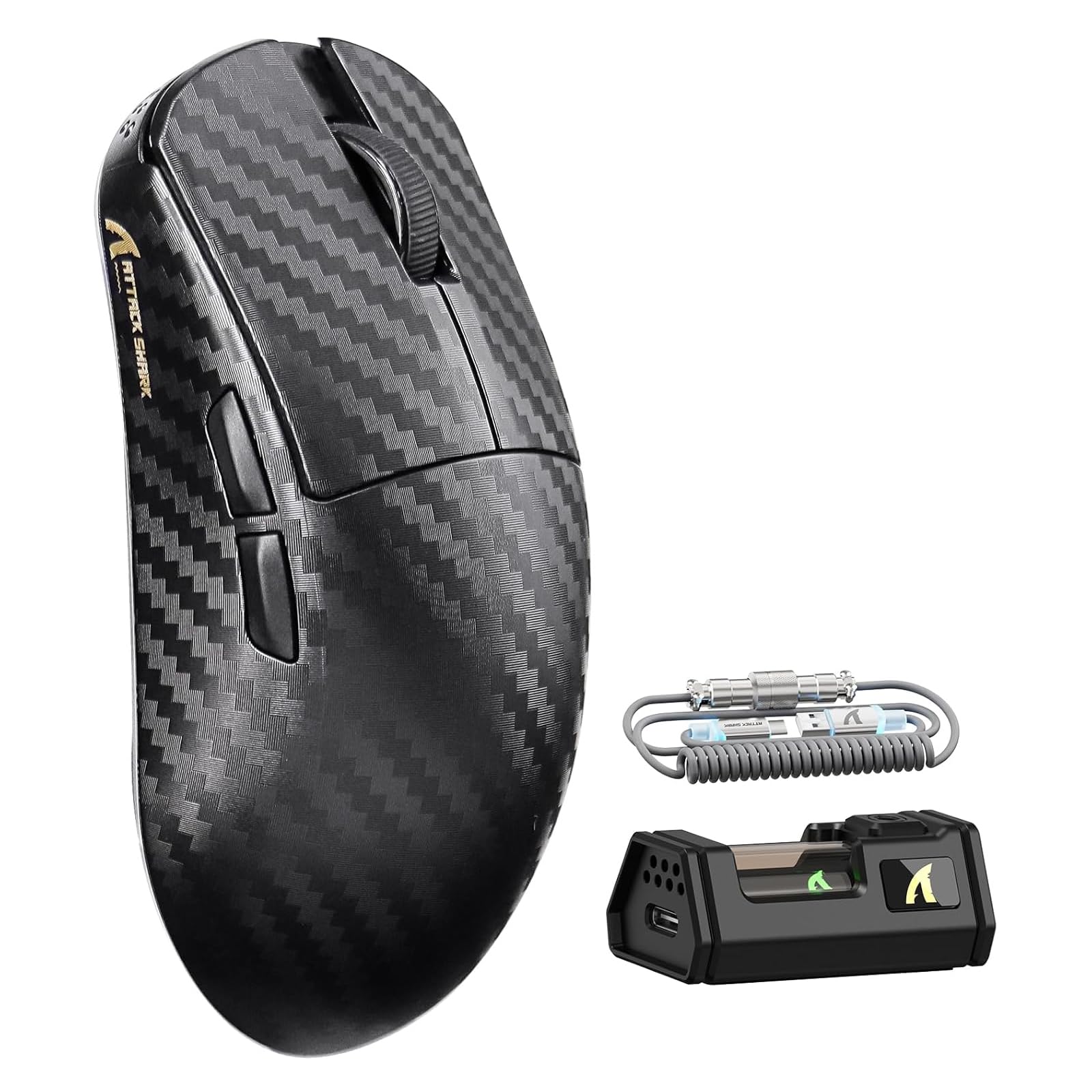 Amazon.com: ATTACK SHARK R11 Ultra 8K Carbon Fiber Wireless Gaming