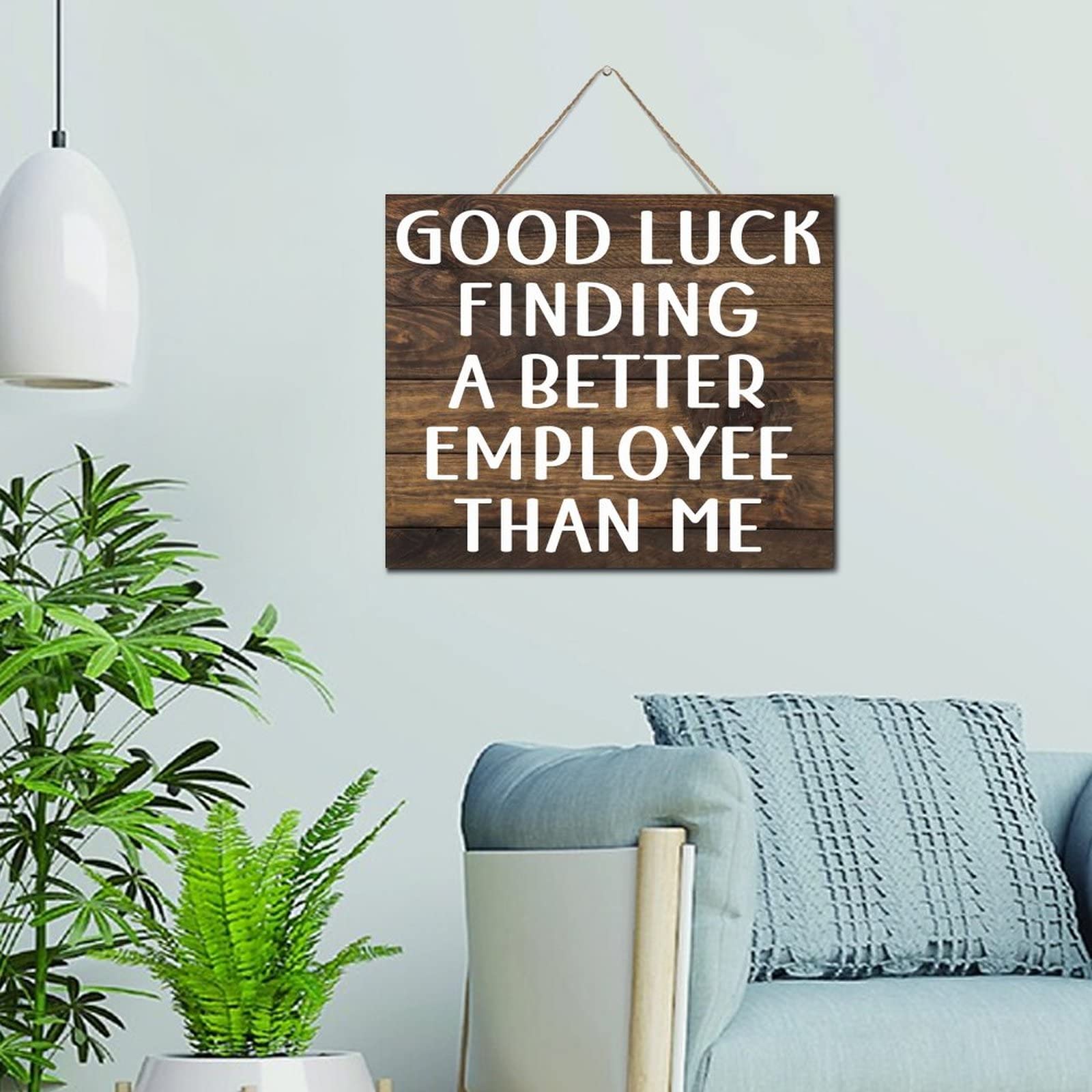 Plaque murale en bois rétro de 25x30 cm pour sublimer votre porche d'entrée chaleureux