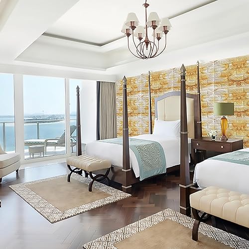 Miniatura 6 de 10 piezas de papel tapiz de ladrillo de espuma, paneles de pared 3D para despegar y pegar, impermeables, autoadhesivas, decoración de pared de