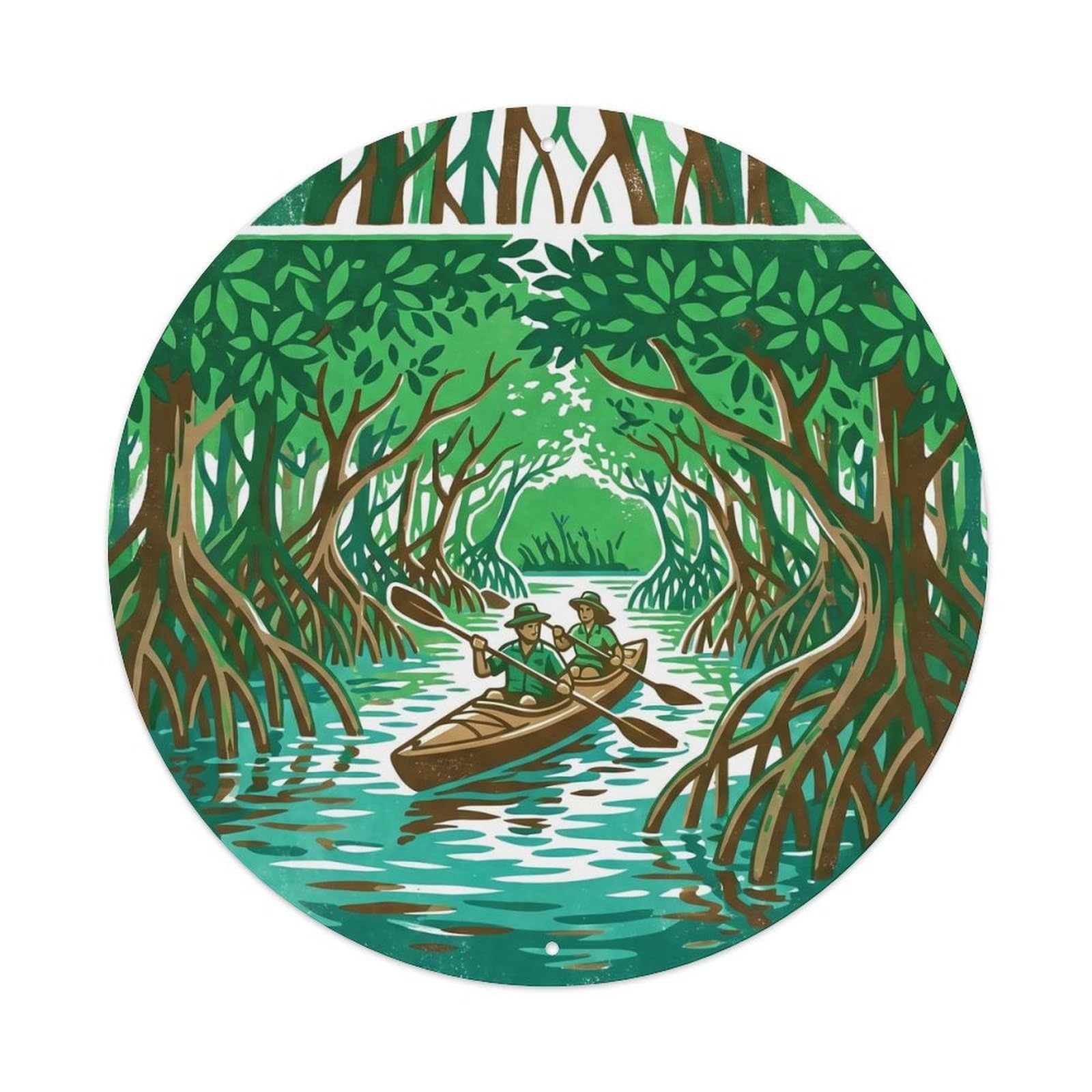 Odgynaw 8X8inch(20X20cm) Palawan Lagen Island Tropical Coastal Journey Metal Tin Sign
