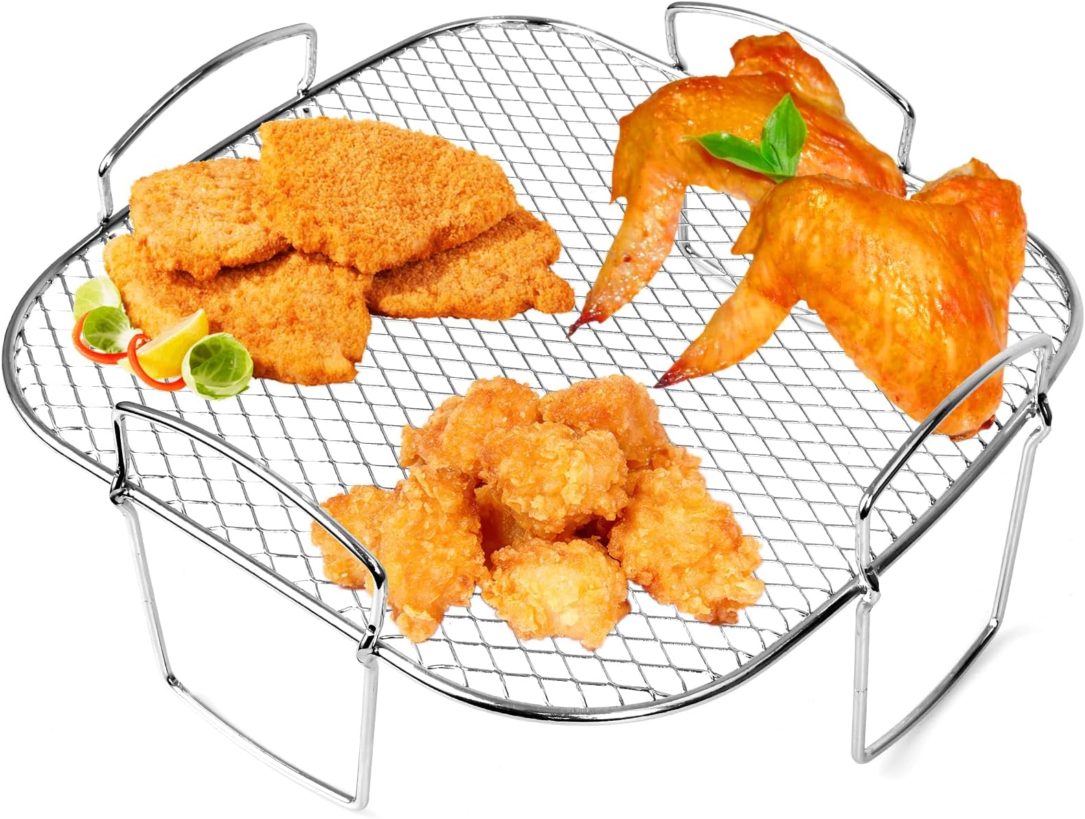 FLEUVE - Accessoires Pour Friteuses - Accessoires Air Fryer Ninja 7.6-9.5L, 19 Pcs, Moule