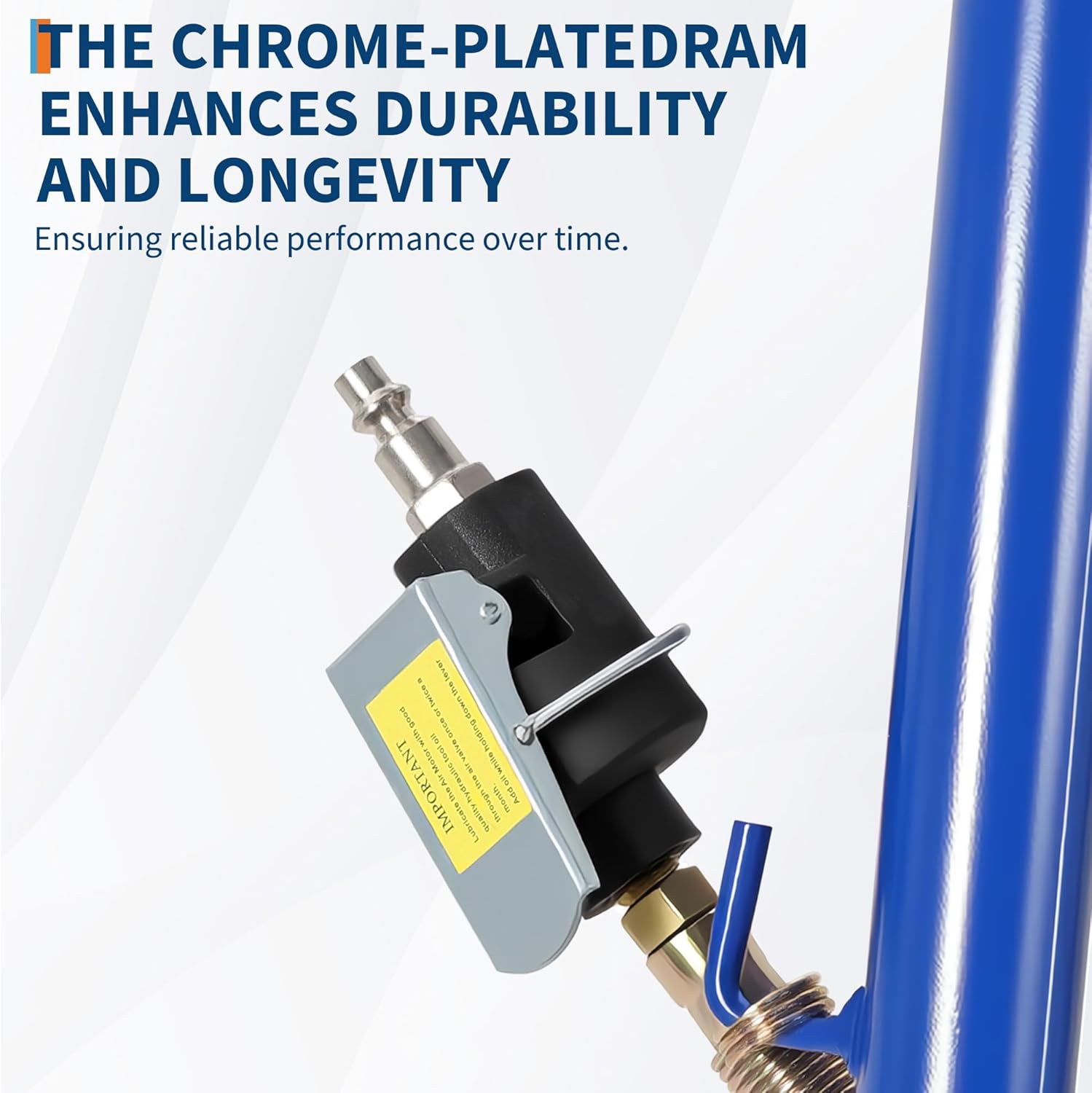 GarveeTech 35 Ton Air Hydraulic Floor Jack for Heavy Duty Trucks & Tractors – Low Profile (10"-21.19"), 4 Adapters, 46" Adjustable Handle – 77,000 Lbs Capacity