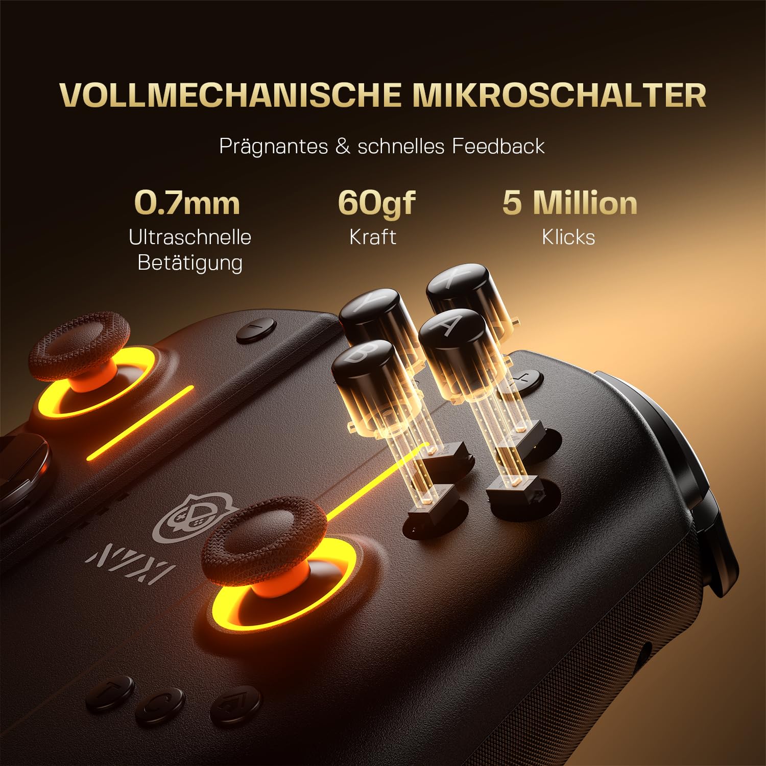 NYXI Hyperion 3 Switch 2 Controller – Wireless Gamepad für Switch 2, Hall Effekt Joystick, 9 Achsen Gyroskop
