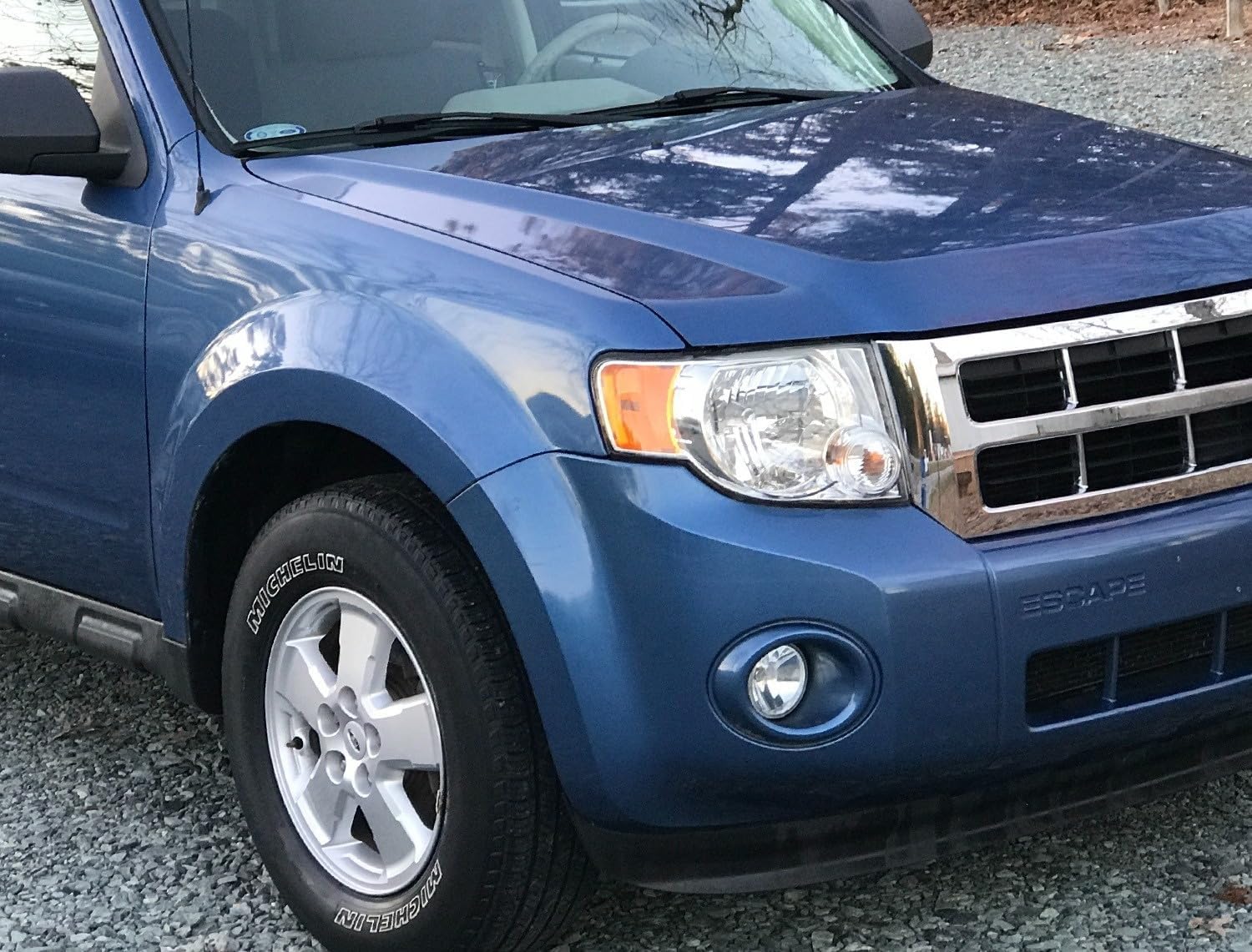 iJDMTOY LH/RH Fog Lamps w/Xenon White LED Replacement Bulbs, Brackets, Wiring Harness and Switch, Compatible with 2008-2012 Ford Escape