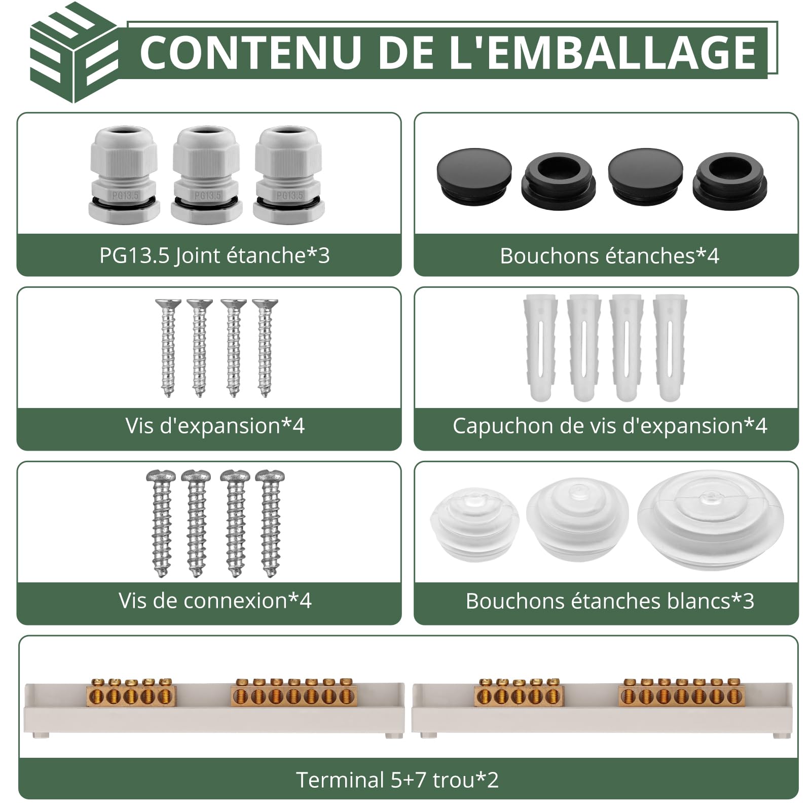 EYPINS Coffret Électrique 24 Modules Boîtier Électrique Extérieur Étanche IP65 avec Terminaux et Rails Intégrés ABS de Surface en Plastique avec Porte Transparente pour Extérieur/Intérieur