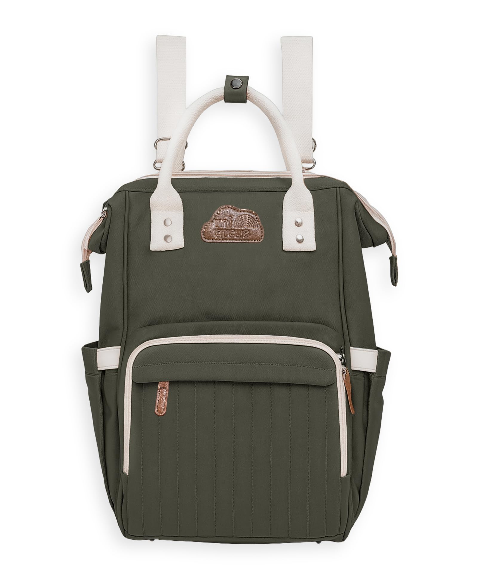 Mi Arcus Diaper Bag Backpack – Multi-Functional, Maternity Travel Bag with Insulated Pockets-image-9