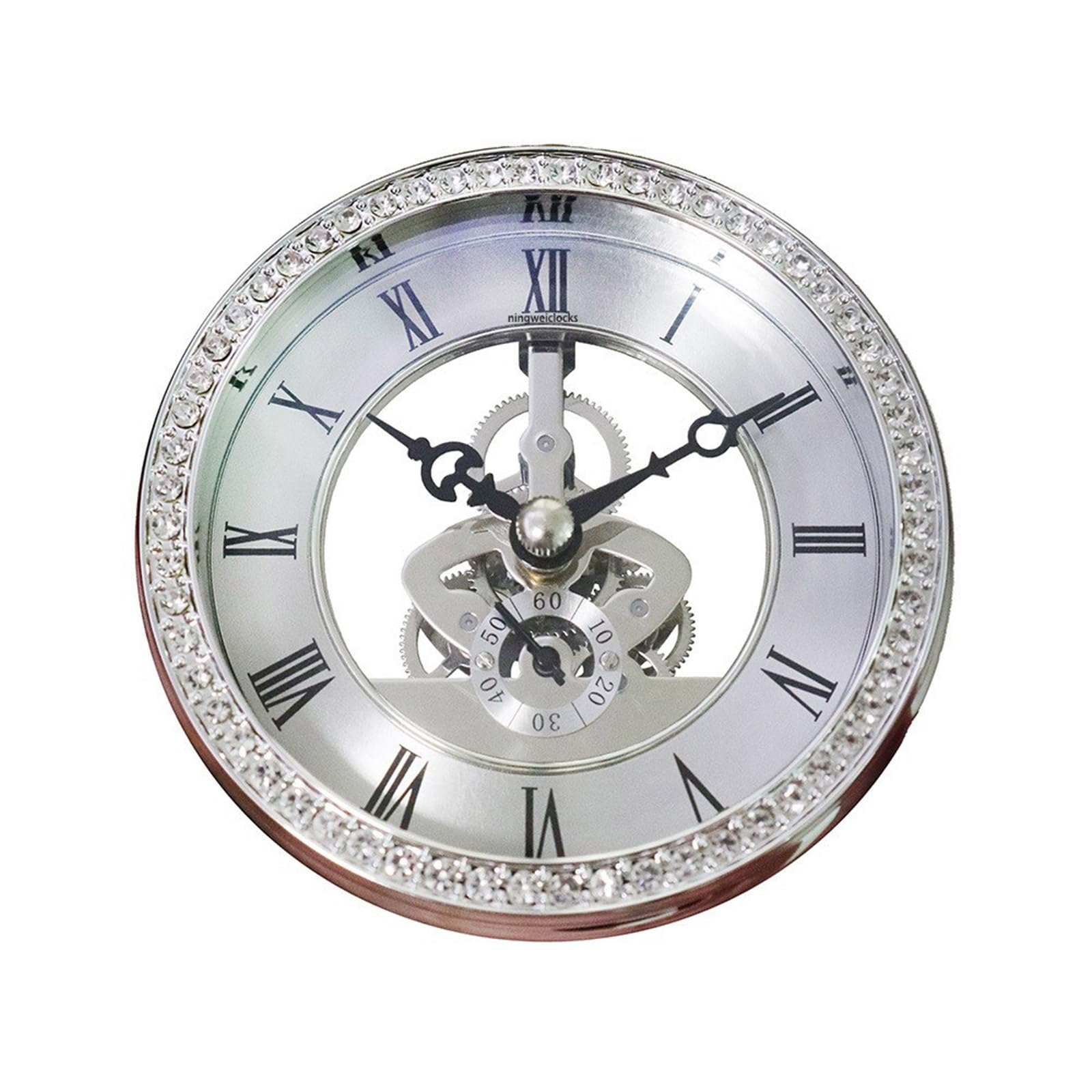 Reloj de escritorio para oficina y decoración del hogar en formato compacto de 100 mm elegante