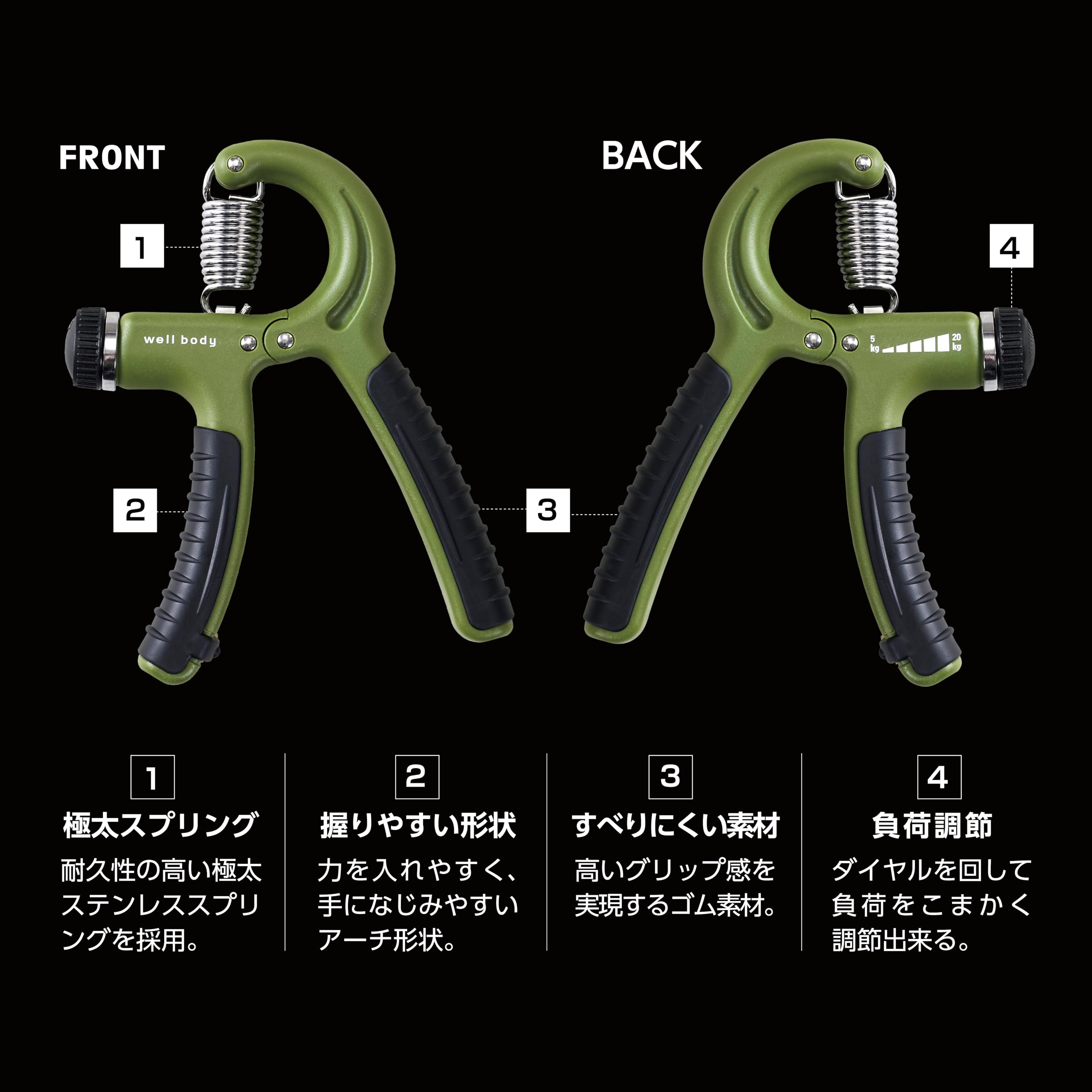 Amazon | アルインコ(ALINCO) ハンドグリップ 握力トレーニング 握力