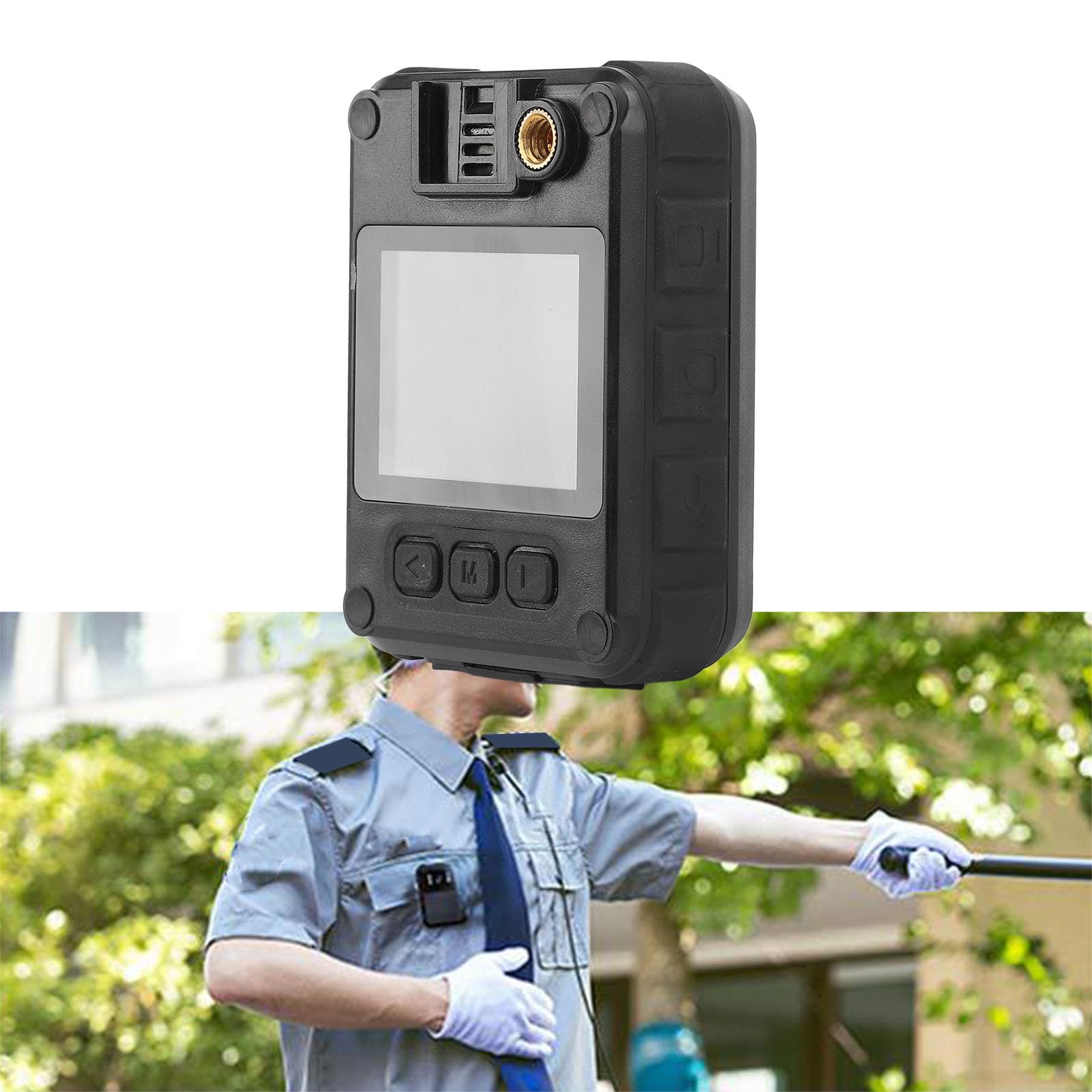 Kamera Korpusowa 1080P, Kamera Montowana na Ciele Noktowizor Kamera na Korpus HD Przenośna Kamera Wideo do Noszenia na Ciele Nagrywanie w Pętli Szerokokątna Kamera Samochodowa