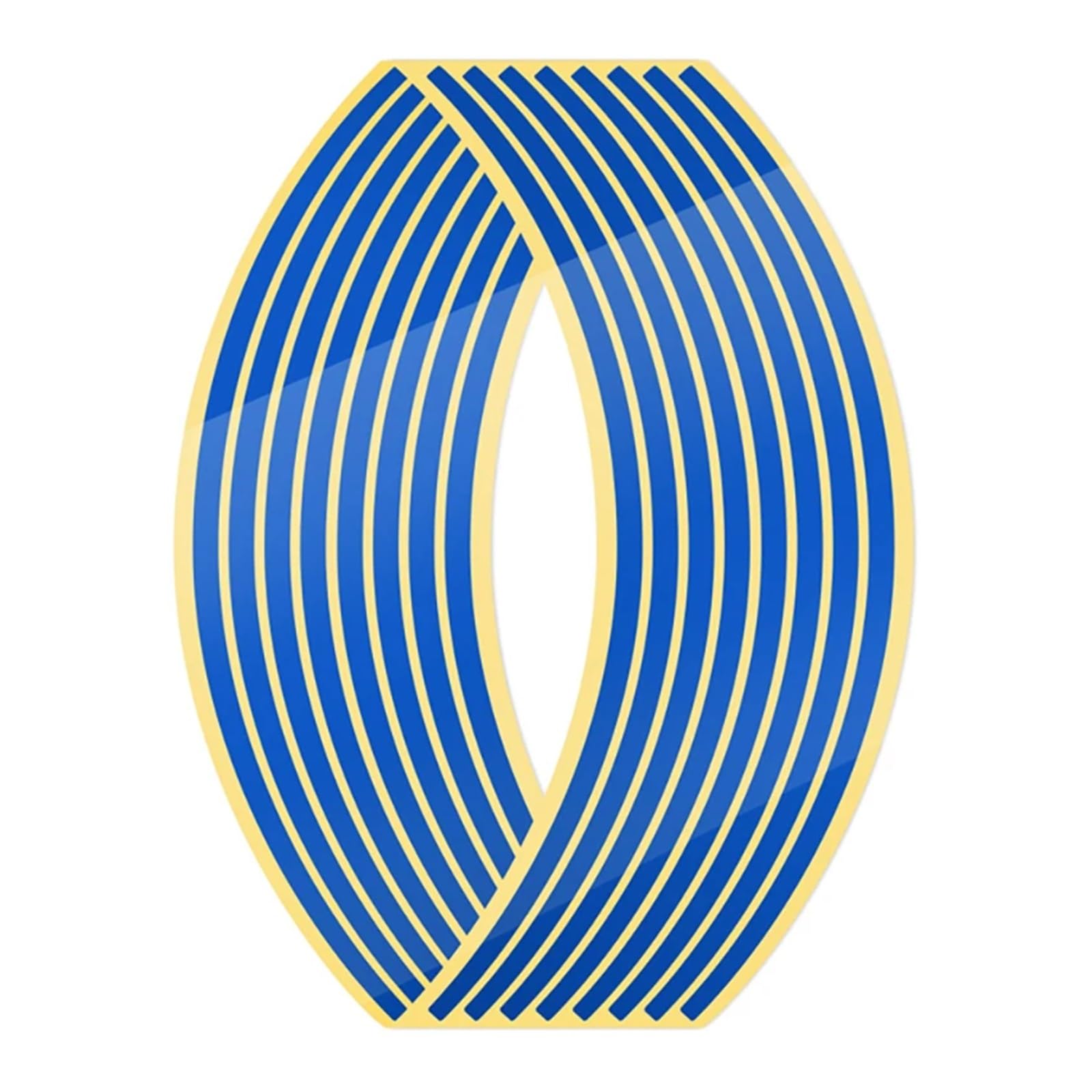 Hub Decals Rim for Ya&maha for MT07 1set of 16pcs Wheel Sticker Reflective Rim Stripe Tape Bike Motorcycle Stickers Stripe Tape(Blue)