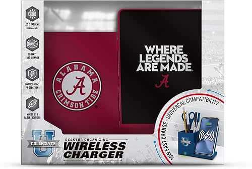 Miniatura 123 de SOAR NCAA - Soporte de carga inalámbrico unisex para teléfono celular y organizador de escritorio