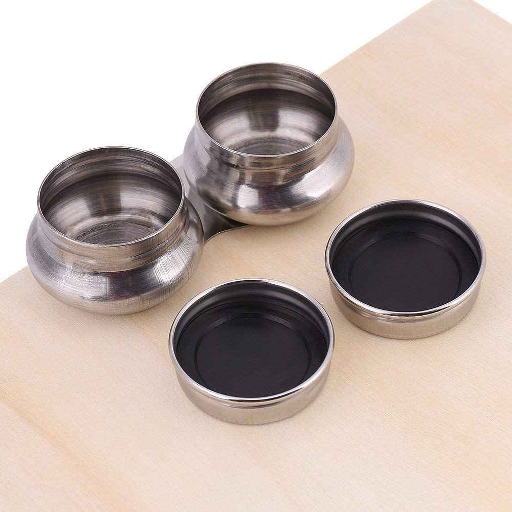 Double Palette Cup, contenitore per pittura a tazza grande a doppia benna per olio, in acciaio inox