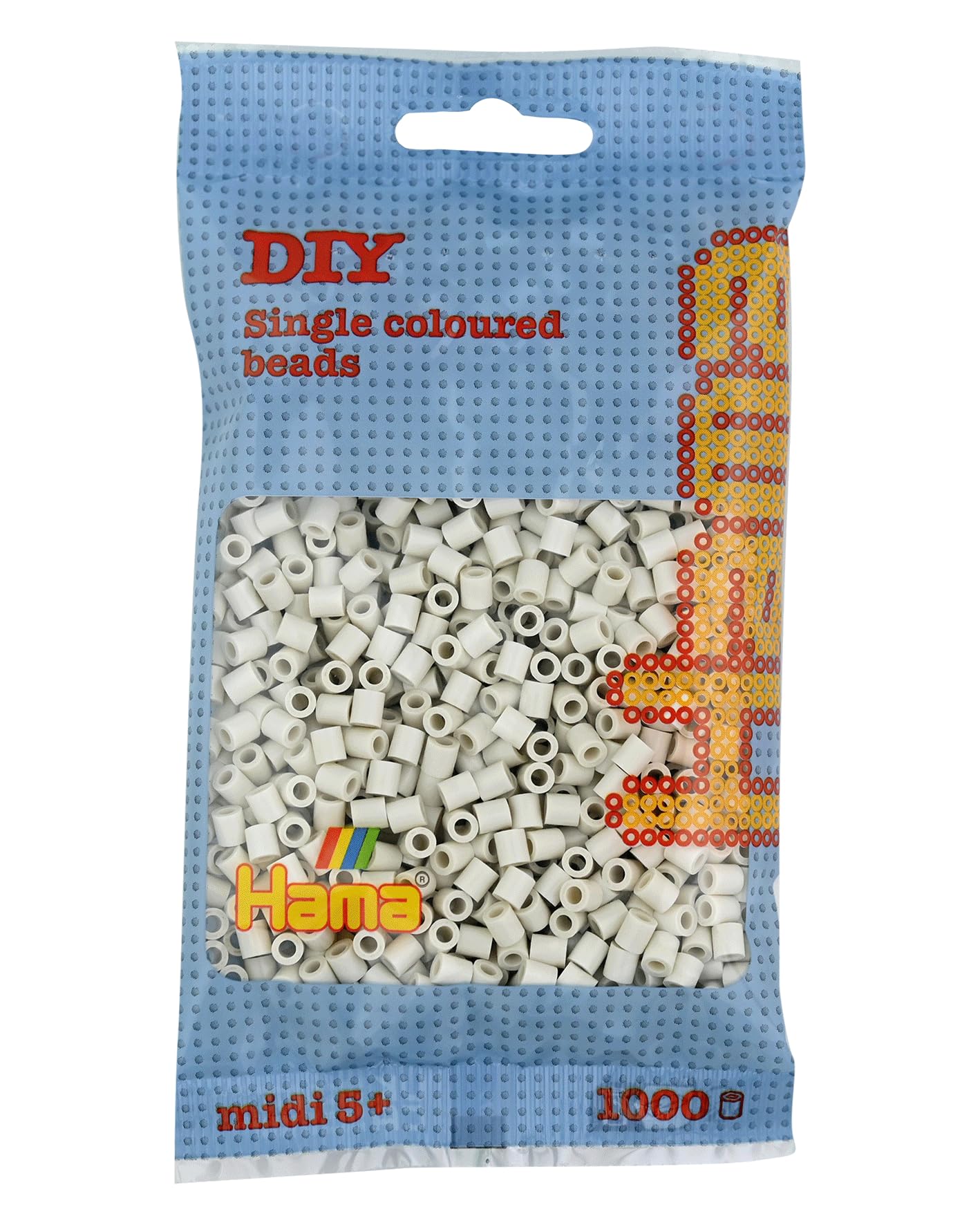 HAMA Bolsa de perlas | Aprox. 1000 cuentas midi fusibles para manualidades y mosaicos | Perlas de fusión para niños creativos 5+ | Juego de arte y decoración | Light Blue — view 51