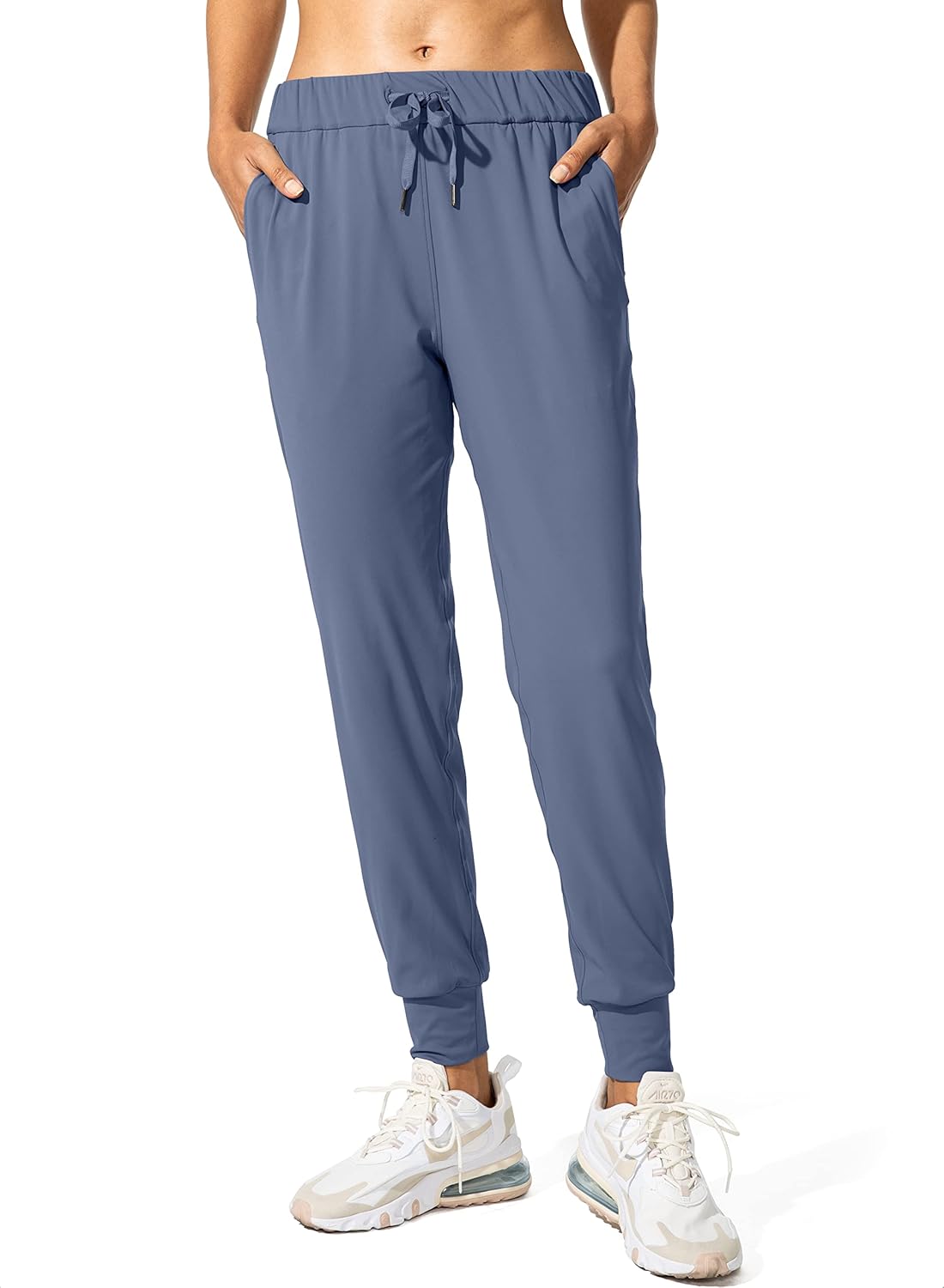 SANTINY Women's Joggers Pants Pockets Drawstring Running Sweatpants for Women Lounge Workout Jogging - Image 2