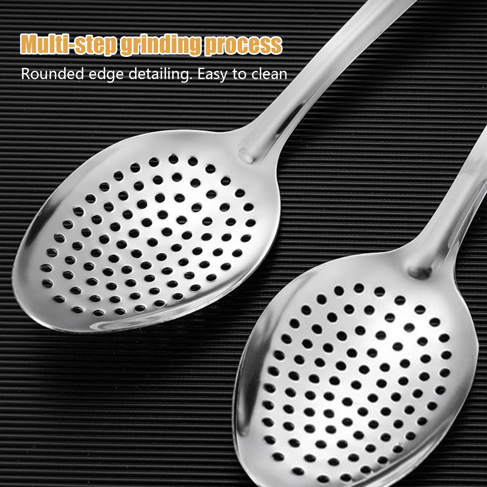 Puentes De Ranuras Para Cocinar - Cuchara Perforada De Acero Inoxidable, Escarabajo Resistente Al Calor | Cuchara De Asistencia De Cocina, Cuchara De Freír, Cucharón De Sopa De Servidor De Pasta, Uste