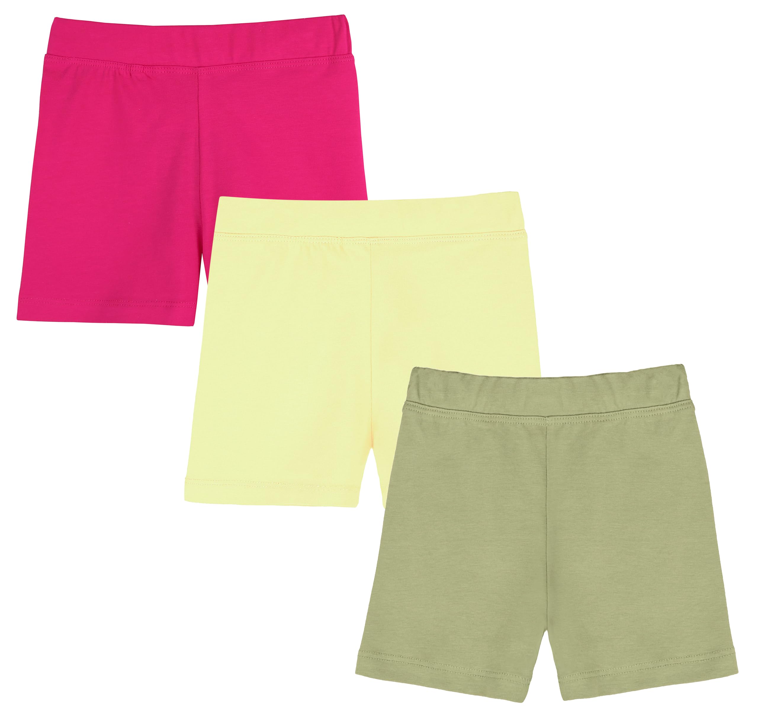 Lilax Girls' Basic Solid Soft Dance Short for Gymnastics or Under Skirts