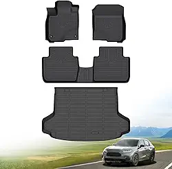 Conjunto de tapetes de chão e forro de carga adequado para Honda HR-V 2023-2026 e HR-V híbrido 2023-2026 proteção para todos os climas, antiderrapante e durável TPE conjunto completo de