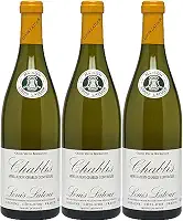 Kit 3 Vinho Branco Francês Louis Latour Chablis 2020 Côte D'or