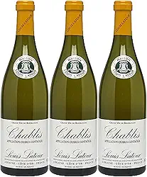 Kit 3 Vinho Branco Francês Louis Latour Chablis 2020 Côte D'or