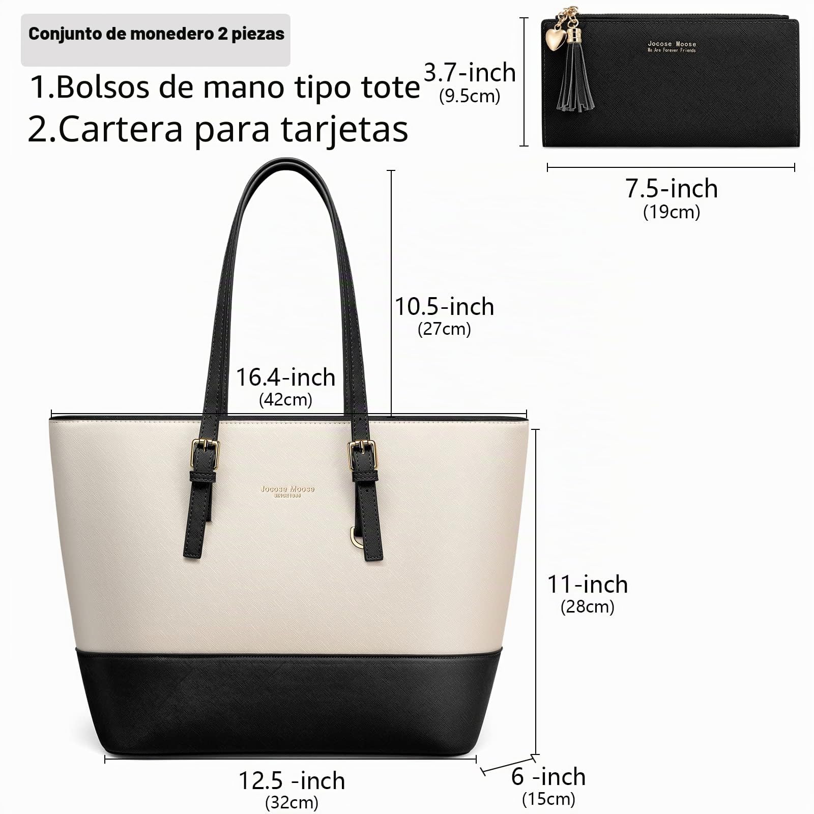 Bolso de Mano Para Mujer, Espacioso Bandolera de Piel Estilo Retro, Ideal Para la Oficina, la Escuela y Las Compras. Incluye un Monedero Femenino y es Perfecto Como Regalo