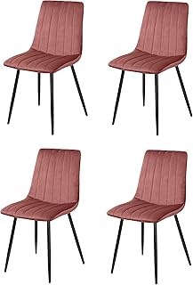 La Silla Española Denia Silla, Telas, Rosa Maquillaje, 44cm (Ancho) x 55cm (Fondo) x 88,5cm (Alto)