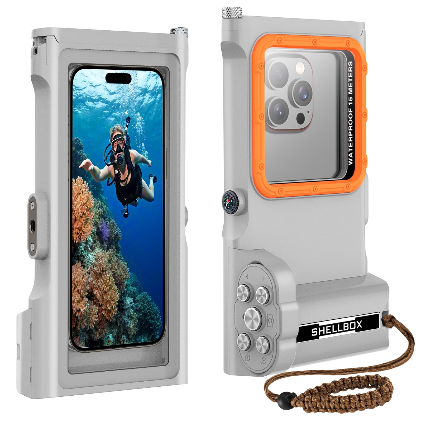 Funda Impermeable Móvil IPX8 Bolsa para Móvil Estanca a Prueba de Agua Compatible para iPhone 13 14 15 16 Pro 13 14 15 16 Pro MAX Samsung S25 S24 S23 Xiaomi Redmi Note 14 13 Pro